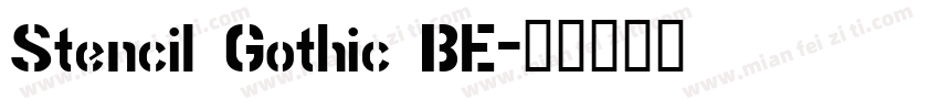Stencil Gothic BE字体转换